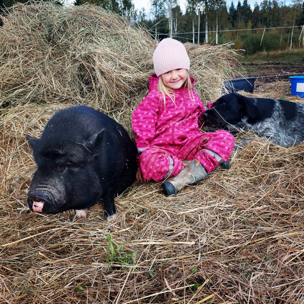 Laura, Marta ja Miki Laari Hobutalus